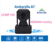 Full HD 1296P ambarella Police Body Worn Camera 12 hours 4000MAH battery