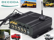 Dual SD Card H.264 1080P Mobile Vehicle DVR 4 CH With 4G Wifi GPS