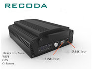 4G/WIFI/GPS Mobile Vehicle DVR 720P 4 Channels HDD/SD 20% - 80% Humidity