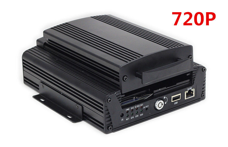 720P 2TB Hard Disk AHD Mobile DVR With GPS WIFI Support Real Time Monitoring