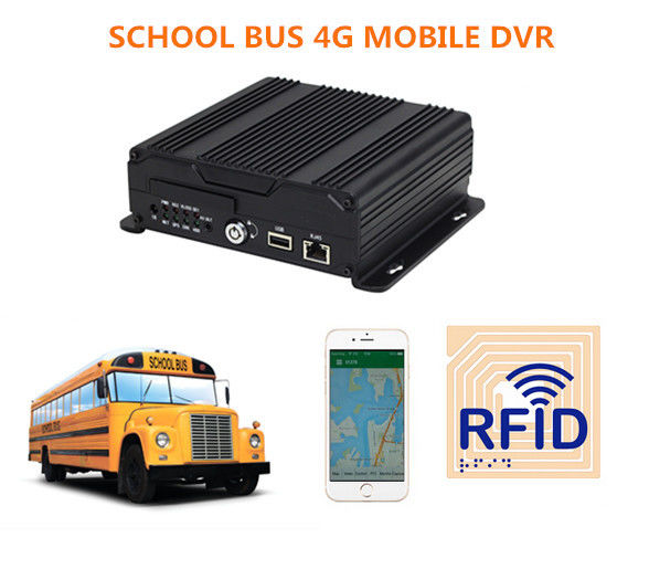 Anti - viabration 4CH 720P SD Card Car AHD Mobile DVR For School Bus