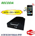 4Ch Vehicle Mobile DVR , 2.5 Inch 1TB HDD 12V DC Vehicle DVR With Wireless 3G